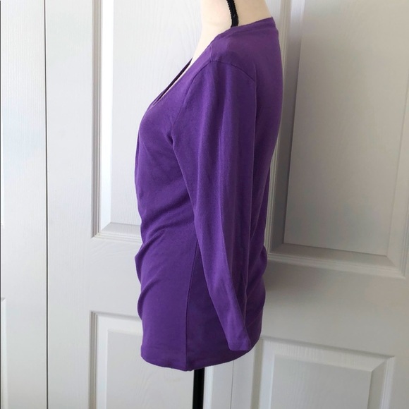 NWOT INC Women’s Scoop Neck 3/4 length Top, XL - Picture 5 of 8